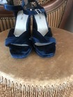 Blue velvet sandals sz 11 — photo 9