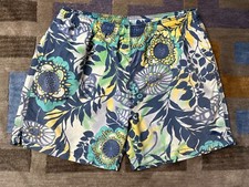 Tommy Bahama Relax Swim Trunks Floral Elastic Waist w/ Drawstring Men's Size L