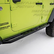 4 Door Model Step Armor Rock Sliders Guard Nerf Bar For 07-17 Jeep Jk Wrangler