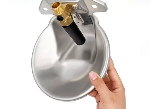 Automatic Water Stainless Steel Trough Cow Dog Drink Sheep Auto Bowl - Picture 2 of 8