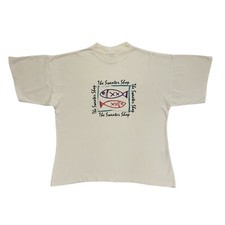 Sweatershop Beige Vintage 80's Single Stitch Short Sleeve T-Shirt Mens Size XXL