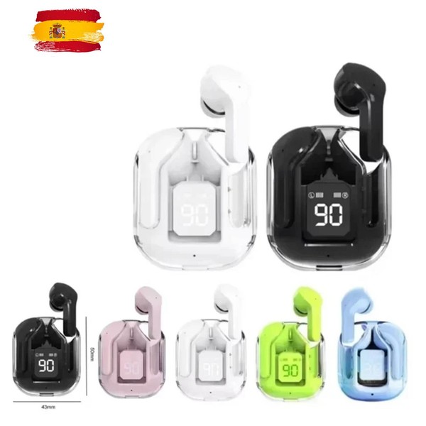 Auriculares inalámbricos Transparent con Bluetooth, cascos deportivos Colores