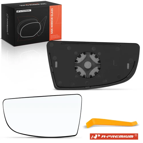 A-Premium Driver Lower Side Mirror Glass w/Power Adjust for Ford Transit-150/250