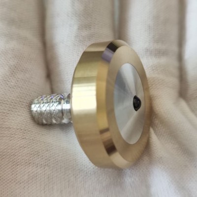 Brass+Aluminium Alloy Hand Twisting Spinning Top Ceramic Bead Fidget Spinner