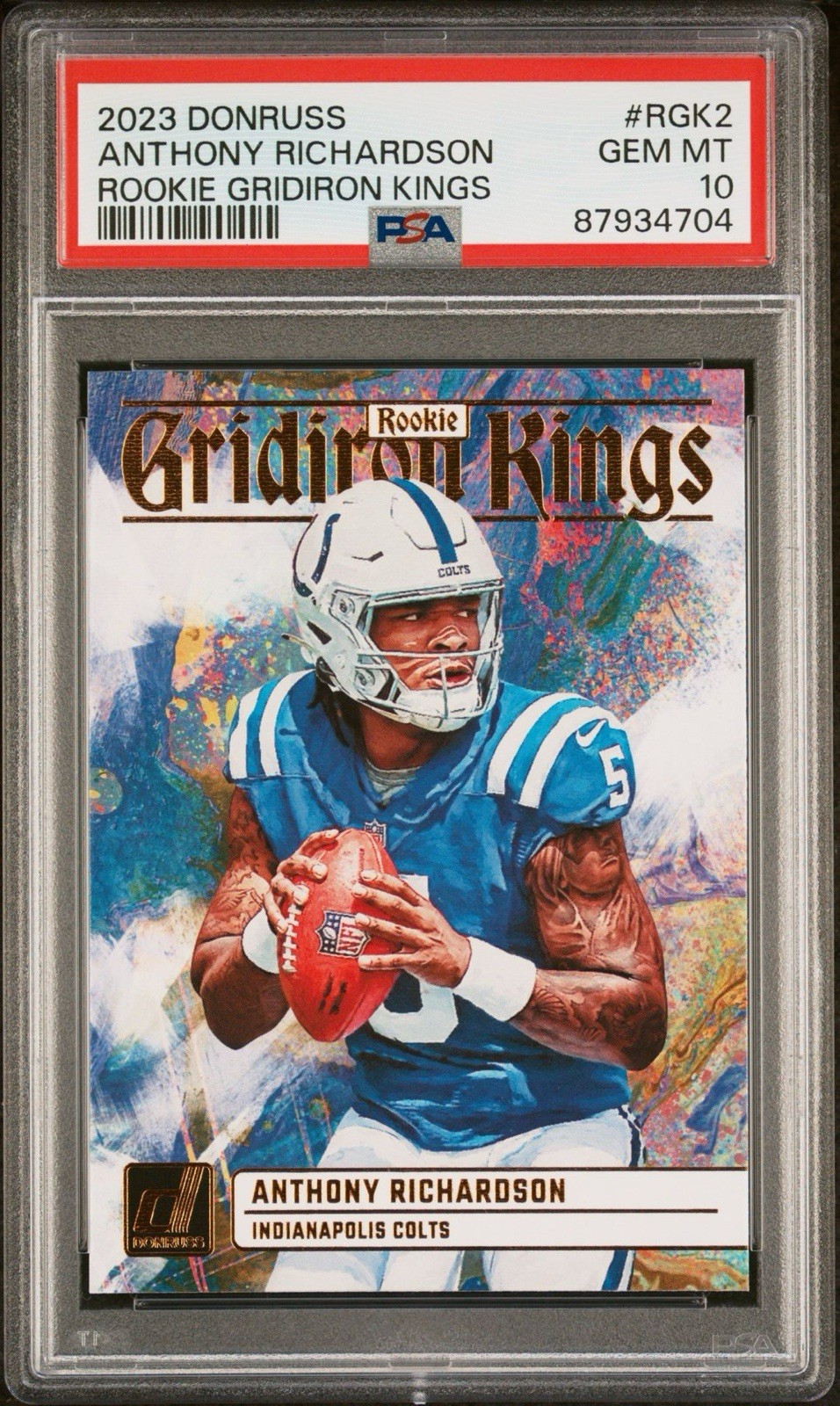 Anthony Richardson Panini Donruss Rookie Gridiron Kings #RGK2 Base