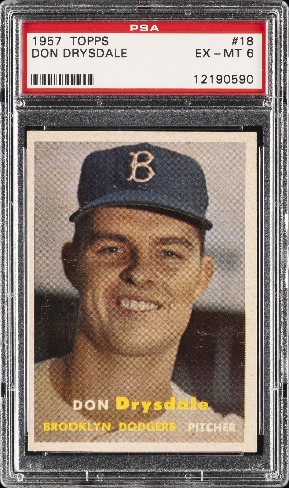 Topps Don Drysdale front