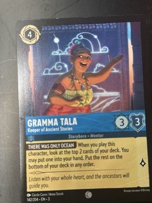 Gramma Tala Keeper of Ancient Stories - Lorcana TCG Into the Inklands #142/204