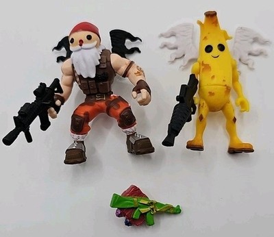 Fortnite Peely Ripe & Sergeant Winter Action Figures 2.25'' W/ Accessories Rare