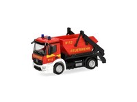 Herpa 098250 Mercedes-Benz Actros S Absetzkipper AK12 'Feuerwehr' 1:87/H0