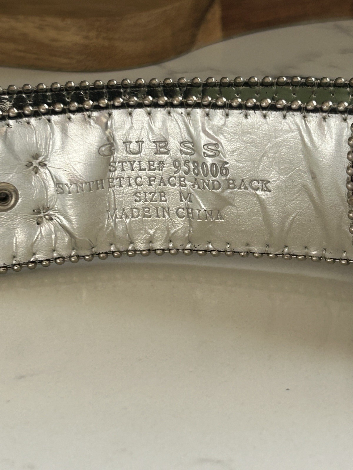 Guess Multi-colored Patchwork Rhinestones Studded… - image 8