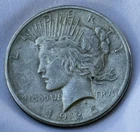 1925 Peace Silver Dollar $1 Philadelphia Mint Fine/VF Raw 90% Silver