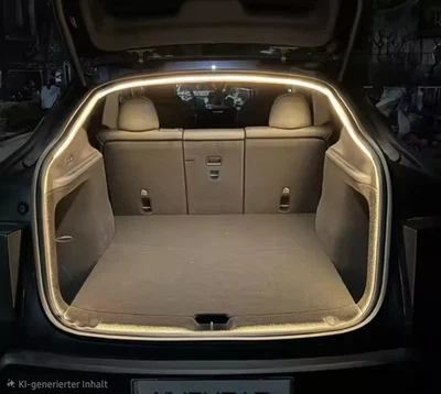 Dynamischer LED Stripe, Kofferraum Beleuchtung, 4 Meter,kaltweiß