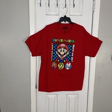 Nintendo Super Mario "Here We Go " Red T-Shirt Men's XL Movie Galaxy Retro 2026