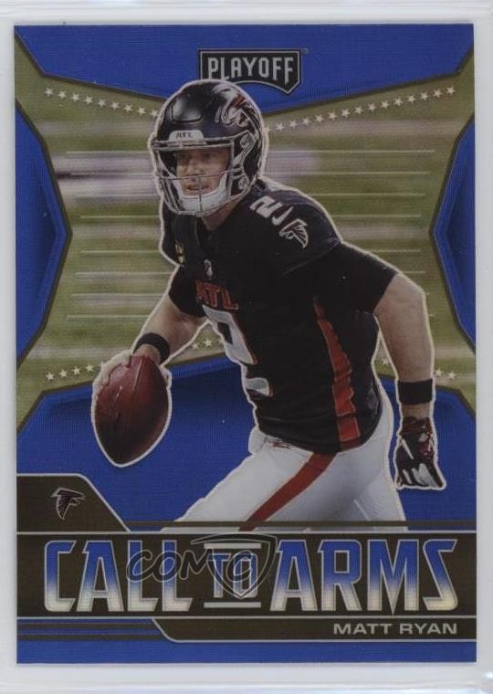 2021 Panini Playoff Call to Arms Blue Prizm Matt Ryan #CA-MRY 0b3