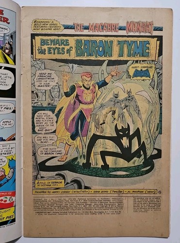 Man-Bat #1 1st Baron Tyme Batman/Hostess Ad - Bild 3 von 9