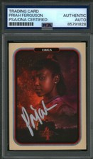 PRIAH FERGUSON SIGNED STRANGER THINGS ERIKA TRADING CARD PSA ZEROCOOL SEASON 4
