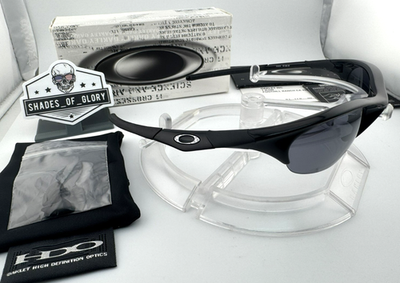 OAKLEY HALF JACKET 1.0 JET BLACK W/ BLACK IRIDIUM SUNGLASSES 03