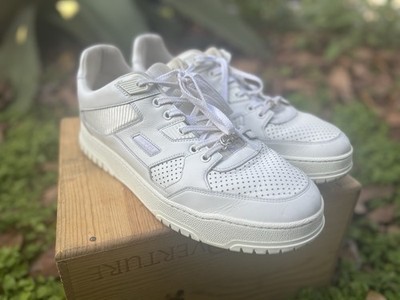 Gucci Jones Shoes Sneakers Mens Size 11.5 White Leather Made In Italy