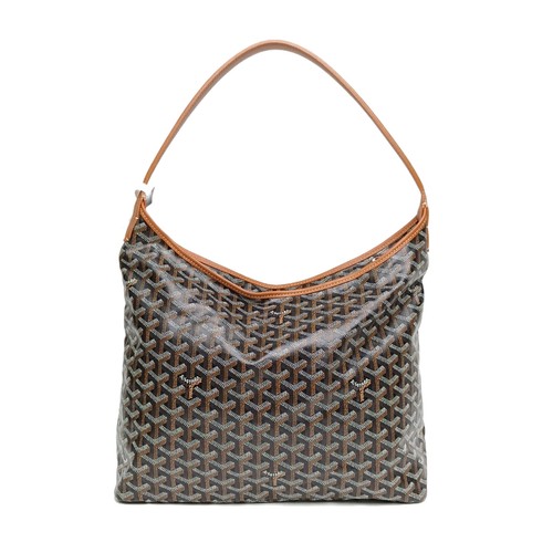 GOYARD Boheme Hobo Bag With Detachable Pouch Brown PVC Shoulder Bag
