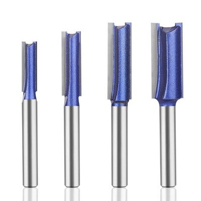 UTRUSTTO Professional Double Flute Straight 4 Pcs
