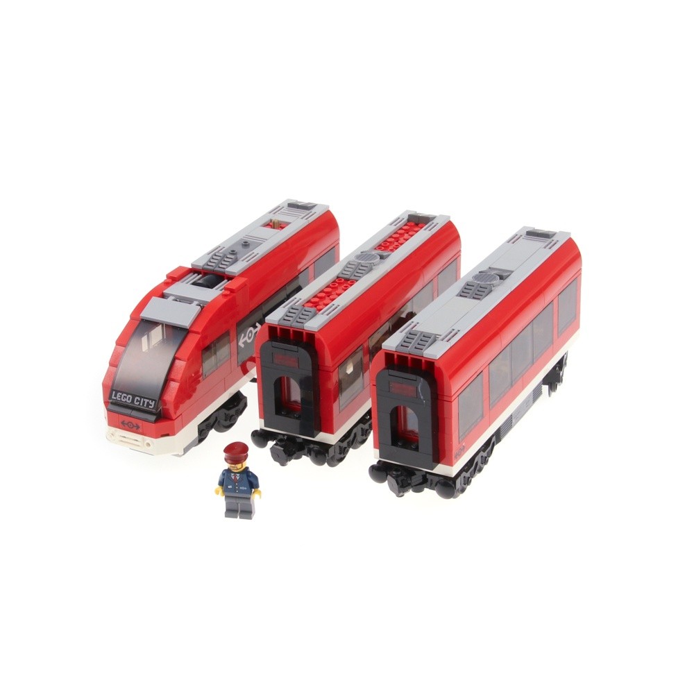 1X Lego Parts Set Passenger Train Railway 7938 Red Motor Tested Incomplete