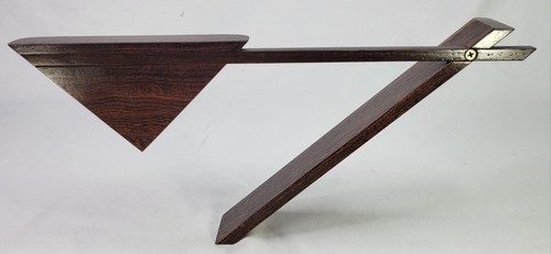 Vintage MCM Unruh Clock - Hand Crafted Wood Designed By Mike Mikutowski - Bild 2 von 4
