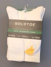 GOLDTOE Edition Men's Casual Cushion Crew Socks  6-Pack  Size 6-12.5 Shoe