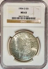 1904 O Morgan Silver Dollar NGC MS63 Sharp Strike Blast White Free Shipping