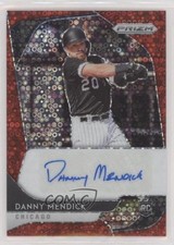 2020 Panini Prizm Rookie Quick Pitch Red Donut Circle /35 Danny Mendick Auto n1u
