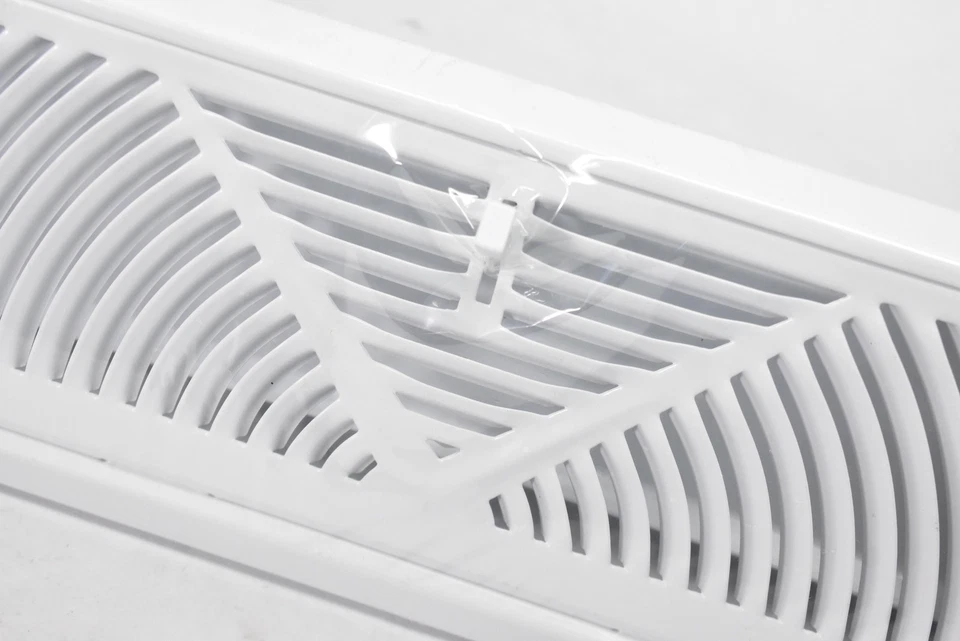 TRUaire 18 Inch Floor Diffuser C118SW White Paintable 3-Way Air Vent Register - Image 2 of 4