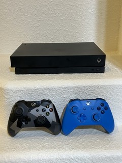 Microsoft Xbox One X 1TB Black Console With Two Controllers Tested No Reserve