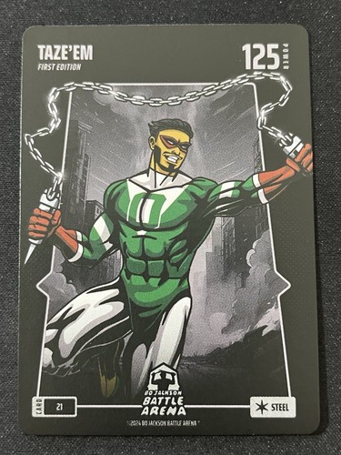 2024 Bo Jackson Battle Arena Taze'em Steel # 21 Jayson Tatum 1st Edition