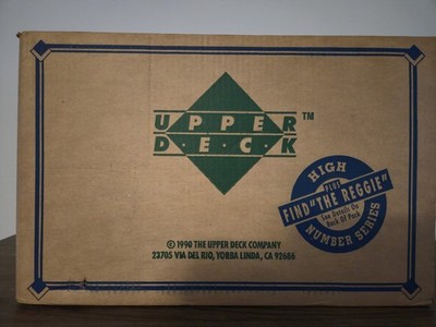 1990 UPPER DECK BASEBALL HIGH SERIES FACTORY SEALED CASE! ''FIND THE REGGIE''!!