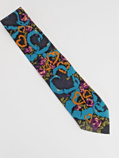 VTG 1991 The Beatles All You Need Is Love Blue 100 Silk Tie USA Made Necktie