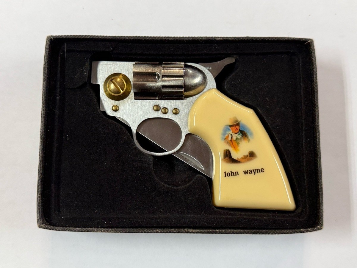 THE JOHN WAYNE REVOLVER 金属製モデルガン John Wayne Collectors Gun Folding Knife Revolver Style | eBay