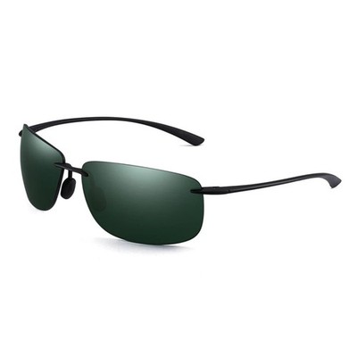 Stylische Matrix Style Sonnenbrille Sportbrille cool schwarz G15 Rahmenlos, 5435