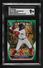 2023 Bowman Green Shimmer Refractor 22/99 Freili Encarnacion SGC 9 MINT 13x7