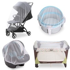 Baby Mosquito Net for Stroller Reusable Bug Playards White Portable Pack Plays