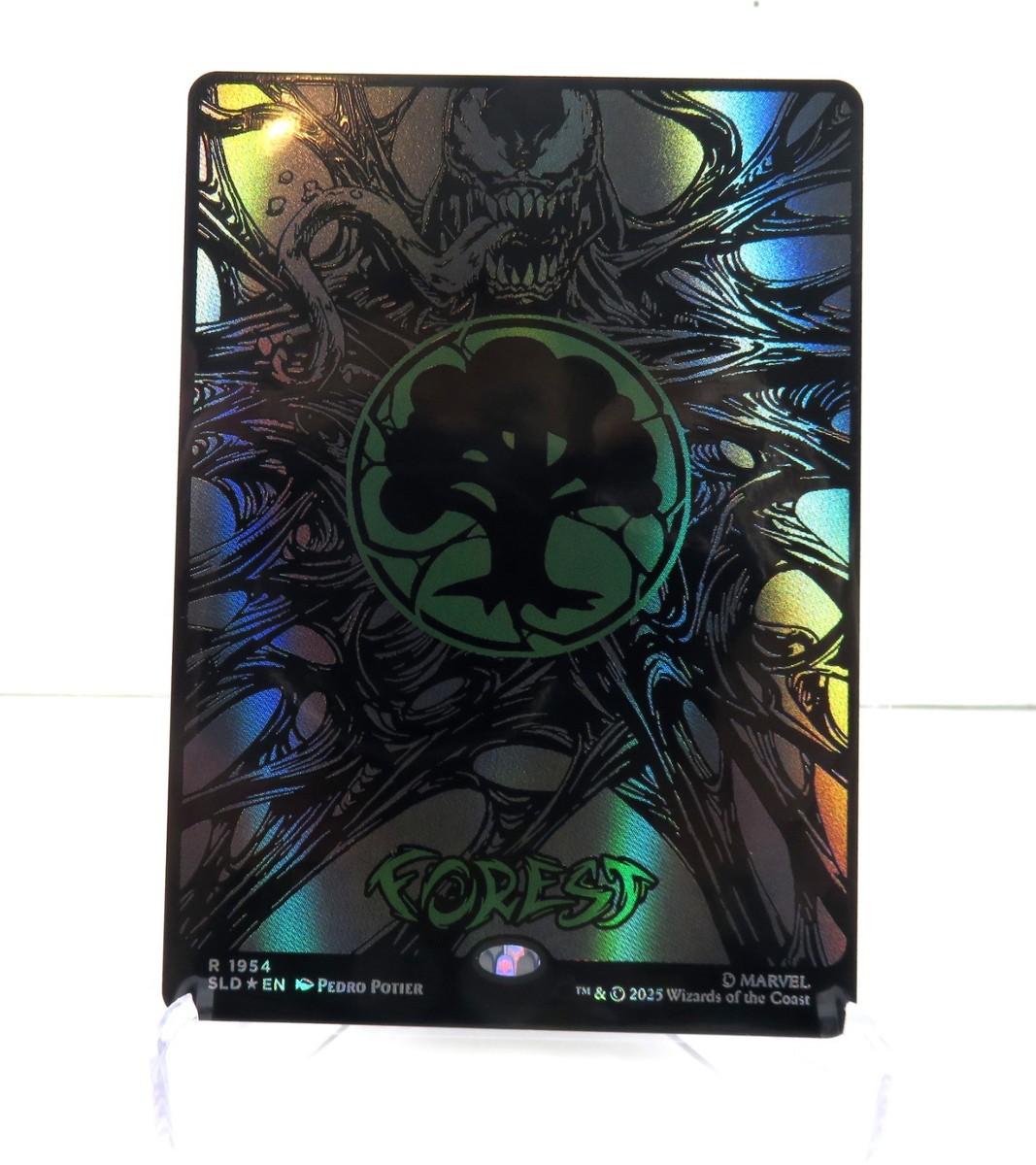 secret Foil Raised Symbiote Mana Spider-Man: Marvel's x Lair