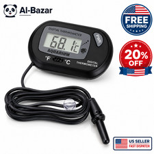 Digital Aquarium Fish Tank Thermometer LCD Water Temp Gauge with Suction Cup