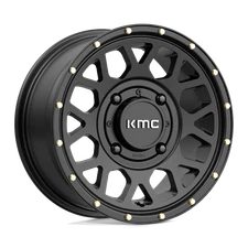14x7 KMC Powersports KS135 GRENADE Satin Black Wheel 4x156 (38mm)