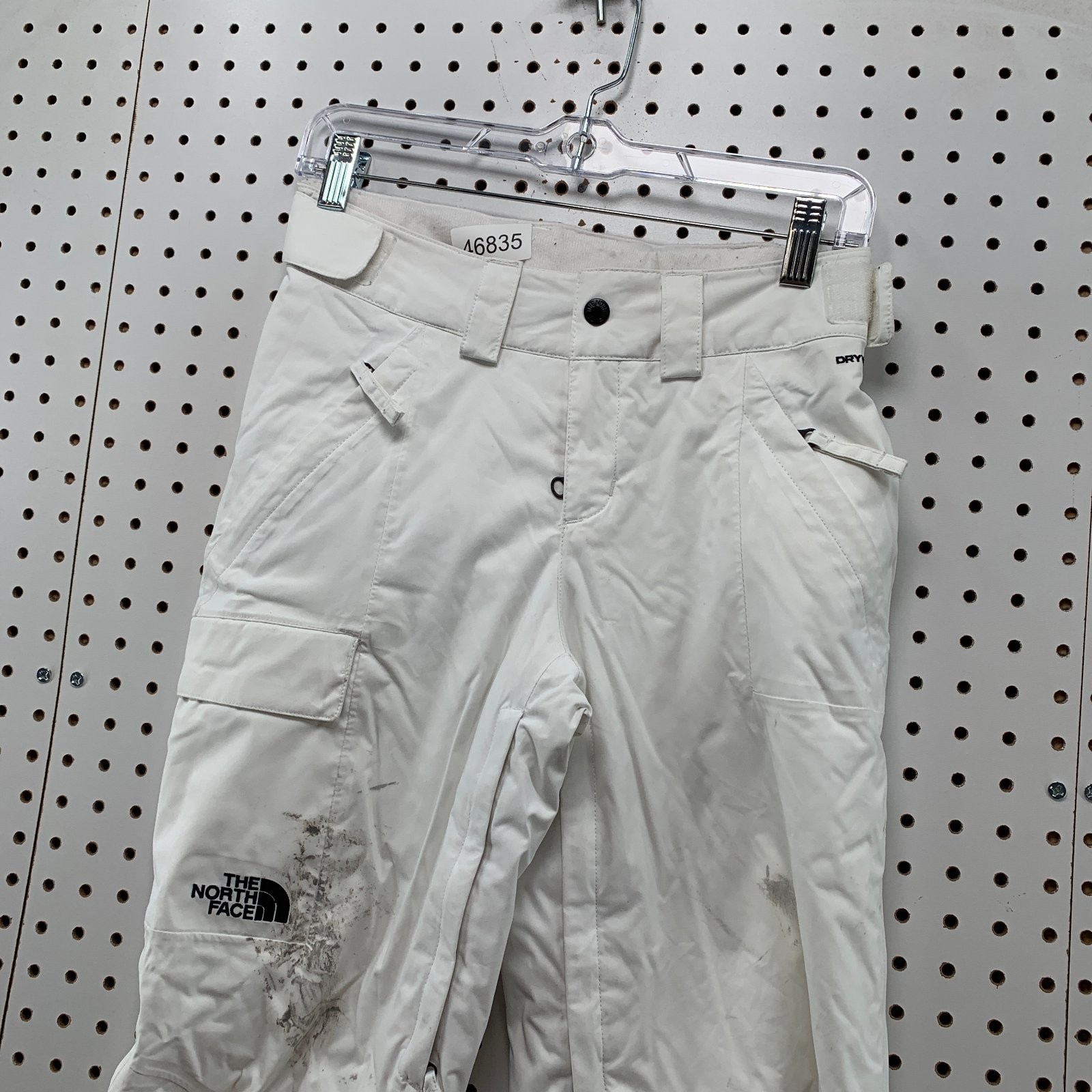 North Face Snow Pants Womens XS White Snowboard Ski Sfot Shell Nylon Blend thumbnail 3