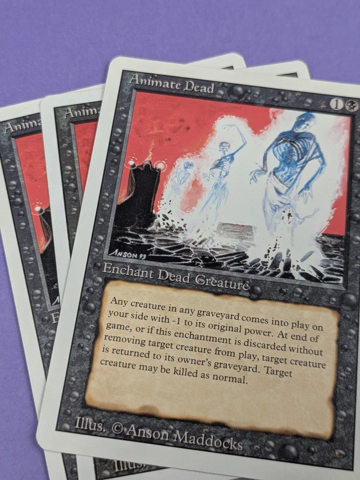 MTG Magic: Revised Edition: Animate Dead #93 Uncommon - NM - Image 3 of 3