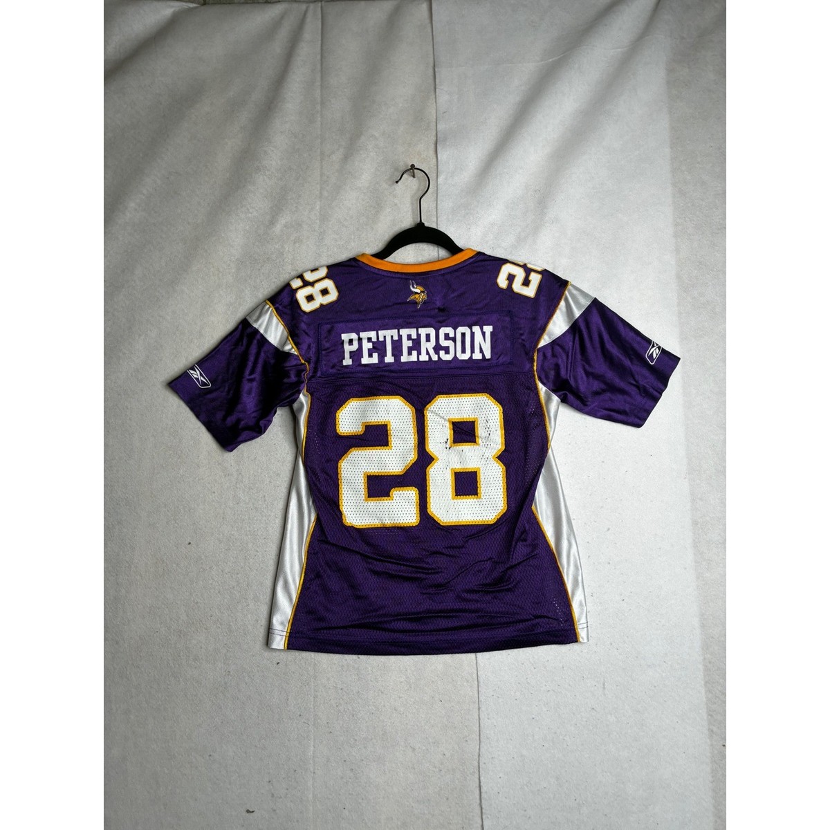 Reebok Minnesota Vikings Adrian Peterson 28 Purple NFL Jersey Mens