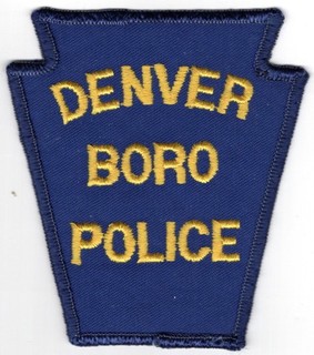 Denver Borough 2 Police PD Law Enforcement Department Patch PA Lancaster County