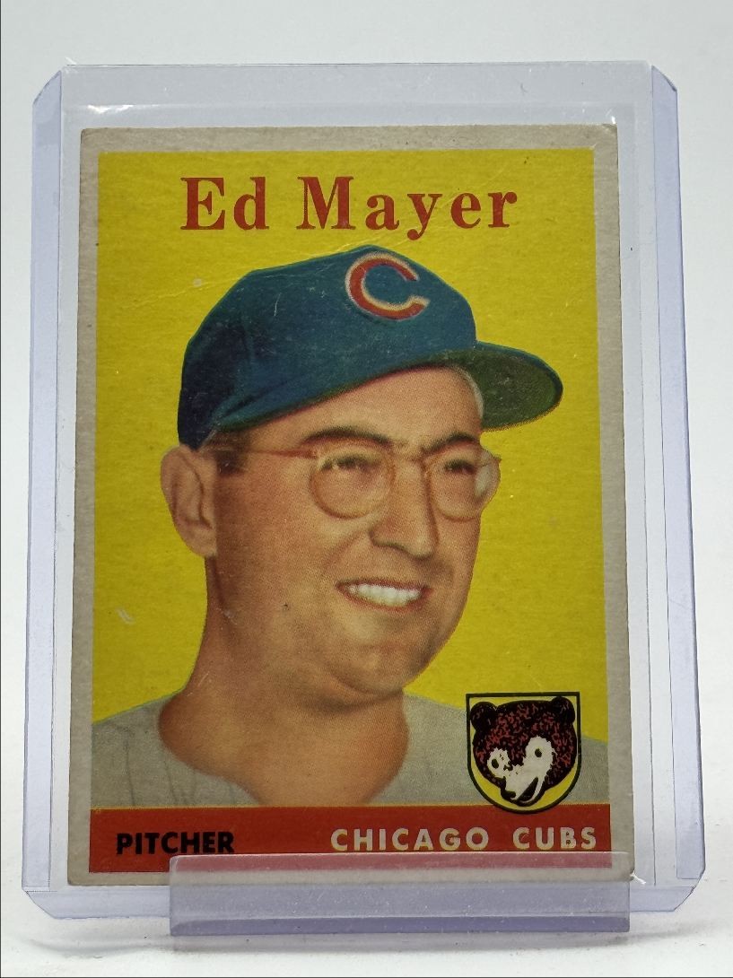 ED MAYER 1958 TOPPS BASEBALL CHICAGO CUBS #461 Q1880