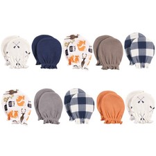 baby girls Cotton Scratch Mittens, Forest, 06 Months US