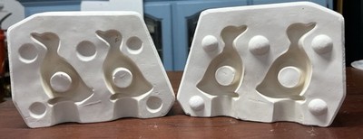 Vintage 1984 McCloud Slip Casting Mold #764 Geese Napkin Rings