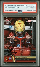 Lewis Hamilton 2025 Topps Now F1 Ferrari Debut Auto PSA Authentic Autograph GOAT
