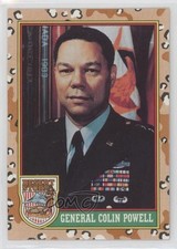 1991 Topps Desert Storm General (Brown Desert Storm) Colin Powell #2 9b3
